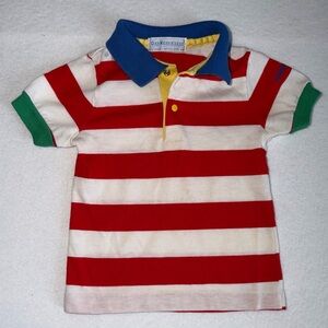 VTG OshKosh B'gosh Red and White Striped Polo